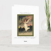 Geist der Weihnachtskarte Feiertagskarte (Rückseite)