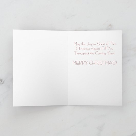 Geist der Weihnachtskarte Feiertagskarte (Innenseite)