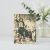 Geist der Weihnachtszeit Gegenwart Feiertagspostkarte (Stehend Vorderseite)