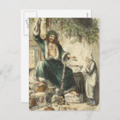 Geist der Weihnachtszeit Gegenwart Feiertagspostkarte (Vorne/Hinten)