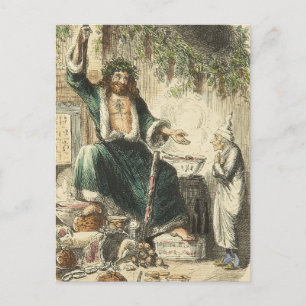 Geist der Weihnachtszeit Gegenwart Feiertagspostkarte