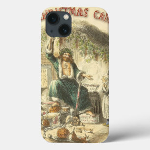 Geist der Weihnachtszeit und Ebenezer Scrooge iPhone 13 Hülle