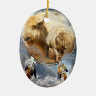 Geist der weißen Büffel-Kunst-Verzierung Keramik Ornament