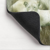 Geist der weißen Löwen Mousepad (Ecke)