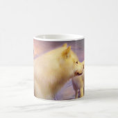 Geist der weißer Wolf-Tasse Kaffeetasse (Mittel)