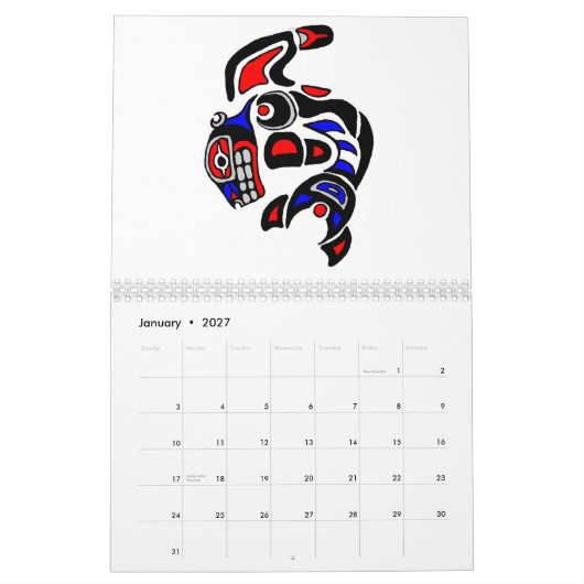 Geist der Westküste 2015 Kalender (Jan 2027)