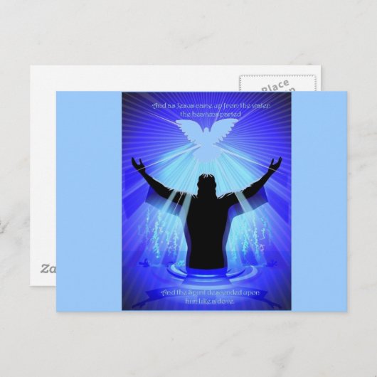 Geist, der wie eine Taube absteigt Postkarte (Vorne/Hinten)