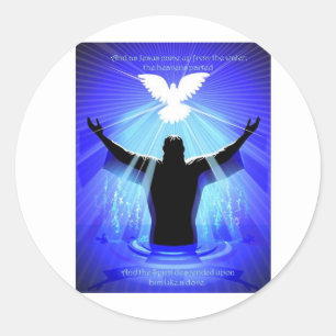 Geist, der wie eine Taube absteigt Runder Aufkleber