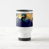 Geist der Wüste Kokopelli Aquamarine Landschaft Reisebecher (Mittel)