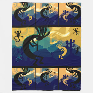 Geist der Wüste Kokopelli Landschaft Groß Fleecedecke