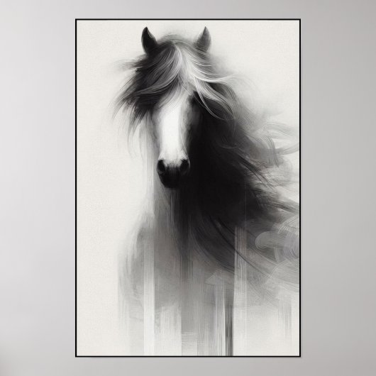 Geist des Abstrakten Smoky-Stallions Poster (Vorne)