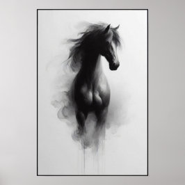 Geist des Abstrakten Smoky-Stallions Poster