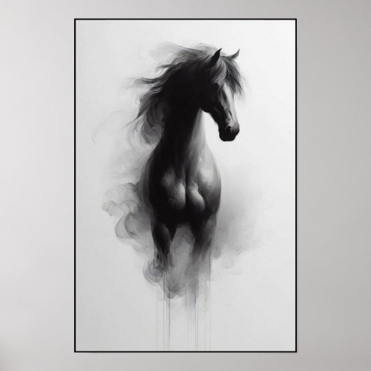 Geist des Abstrakten Smoky-Stallions Poster (Vorne)