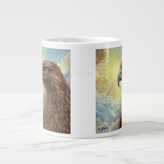 Geist des Adlers Jumbo-Tasse (Vorderseite)