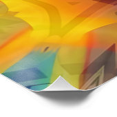 Geist des Feuers - Ken Gage Surreal Art Poster (Ecke)