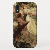 Geist des Frühlings von Alphonse Mucha Case-Mate iPhone Hülle (Rückseite)