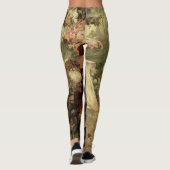 Geist des Frühlings von Alphonse Mucha Leggings (Rückseite)