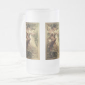 Geist des Frühlings von Alphonse Mucha Mattglas Bierglas (Vorderseite Links)