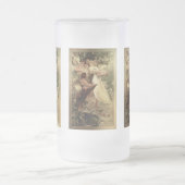 Geist des Frühlings von Alphonse Mucha Mattglas Bierglas (Mittel)