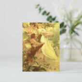 Geist des Frühlings von Alphonse Mucha Postkarte (Stehend Vorderseite)