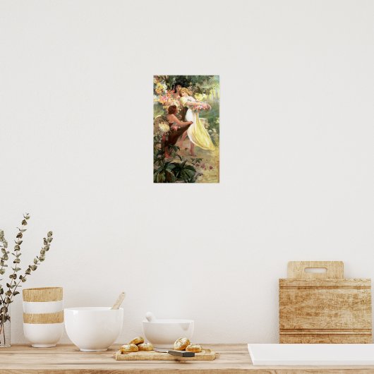 Geist des Frühlings von Mucha Kunstdruckerei Poster (Küche)