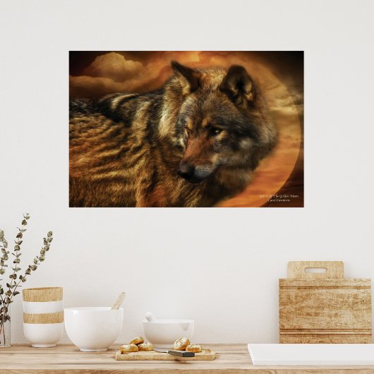 Geist des Golden Moon Poster/Print Poster (Küche)