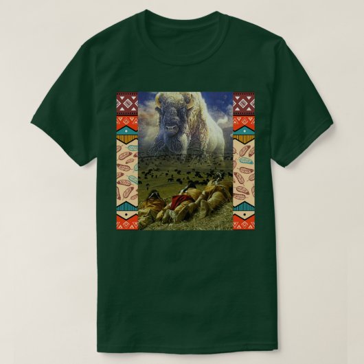 Geist des großen weißen Buffalo T-Shirt (Design vorne)