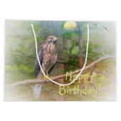 Geist des Hawk-Geburtstags Große Geschenktüte (Rückseite)