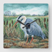 Geist des Helden Quadratische Wanduhr (Vorderseite)