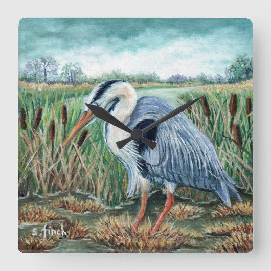 Geist des Helden Quadratische Wanduhr (Vorderseite)