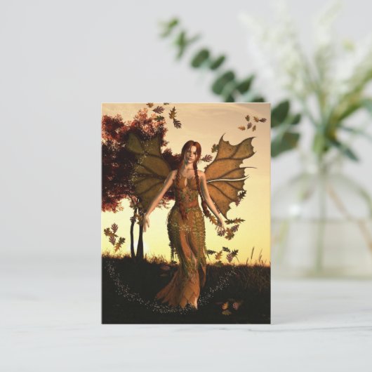 Geist des Herbstes Postkarte (Stehend Vorderseite)