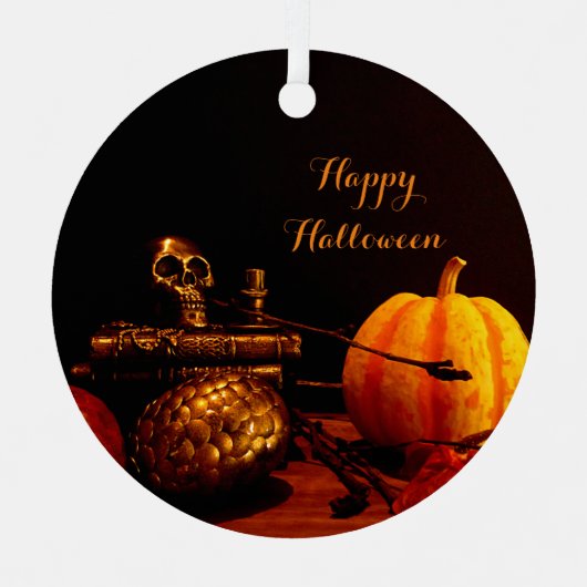 Geist des Herbstes - Stillleben Ornament Aus Metall (Vorderseite)