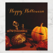 Geist des Herbstes - Stillleben Weinetikett (Einzelnes Label)