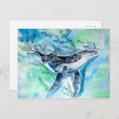 Geist des Humpback Whale Postkarte (Vorne/Hinten)