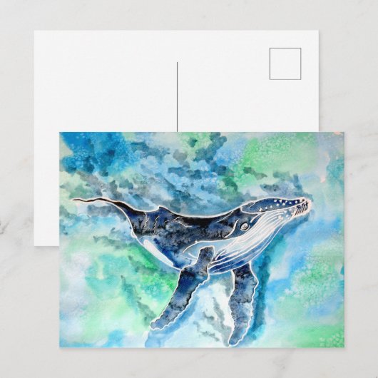 Geist des Humpback Whale Postkarte (Vorne/Hinten)