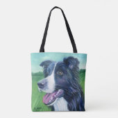 Geist des Hundes | Border Collie Tasche (Rückseite)