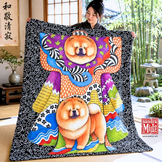 GEIST DES KIMONO • Chow Fleecedecke