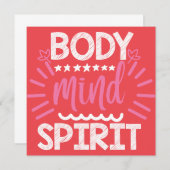 Geist des Körpers Einladung (Vorne/Hinten)