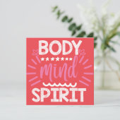 Geist des Körpers Einladung (Stehend Vorderseite)