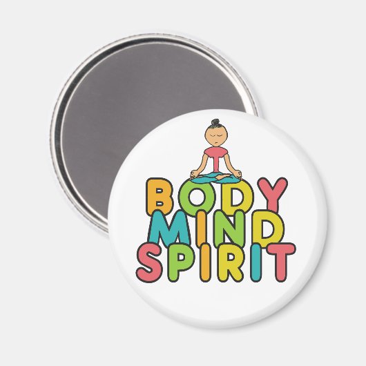 Geist des Körpers Magnet (Vorderseite/Rückseite)