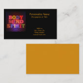 Geist des Körpers Visitenkarte (Vorne/Hinten)