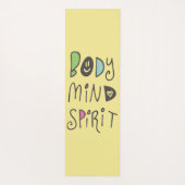 Geist des Körpers Yogamatte (Rückseite)