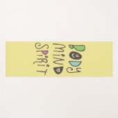 Geist des Körpers Yogamatte (Vorderseite (Horizontal))