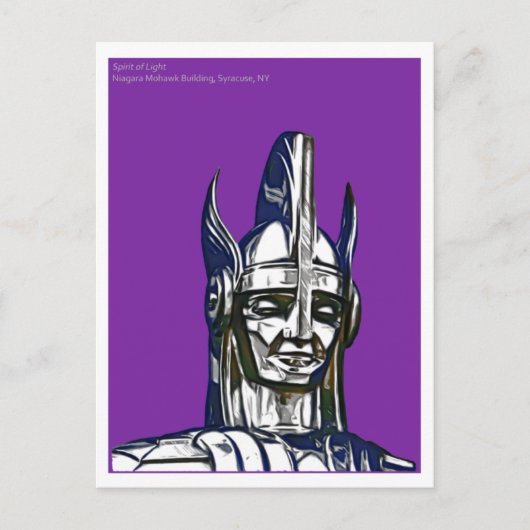 Geist des Lichts, Niagara Mohawk Gebäude, Syrakus Postkarte (Vorderseite)