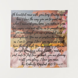 Geist des Liebe Gedicht von mir KK Wandteppich