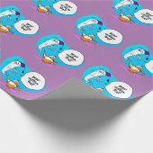 Geist des lustigen Cartoon Geschenkpapier (Ecke)