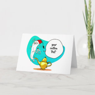 Geist des lustigen Cartoon Karte