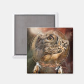 Geist des Owl Art Magnet (Vorderseite/Rückseite)