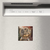 Geist des Owl Art Magnet (In Situ (Geschirrspüler))