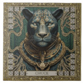 Geist des Personalisierten Panther-Stammes Fliese (Vorderseite)